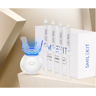 พร้อมส่ง 💌 ฟอกฟันขาว ชุดใหญ่ จัดเต็ม SmileKit พร้อม เจลฟอกฟันขาว สูตรดีที่สุดถึง 4 หลอด อุปกรณ์ครบชุดD