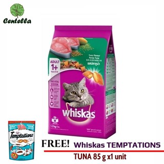 Whiskas CAT FISH TUNA 3 kg x1 unit Free Whiskas TEMPTATIONS TUNA 85 g x1 unit