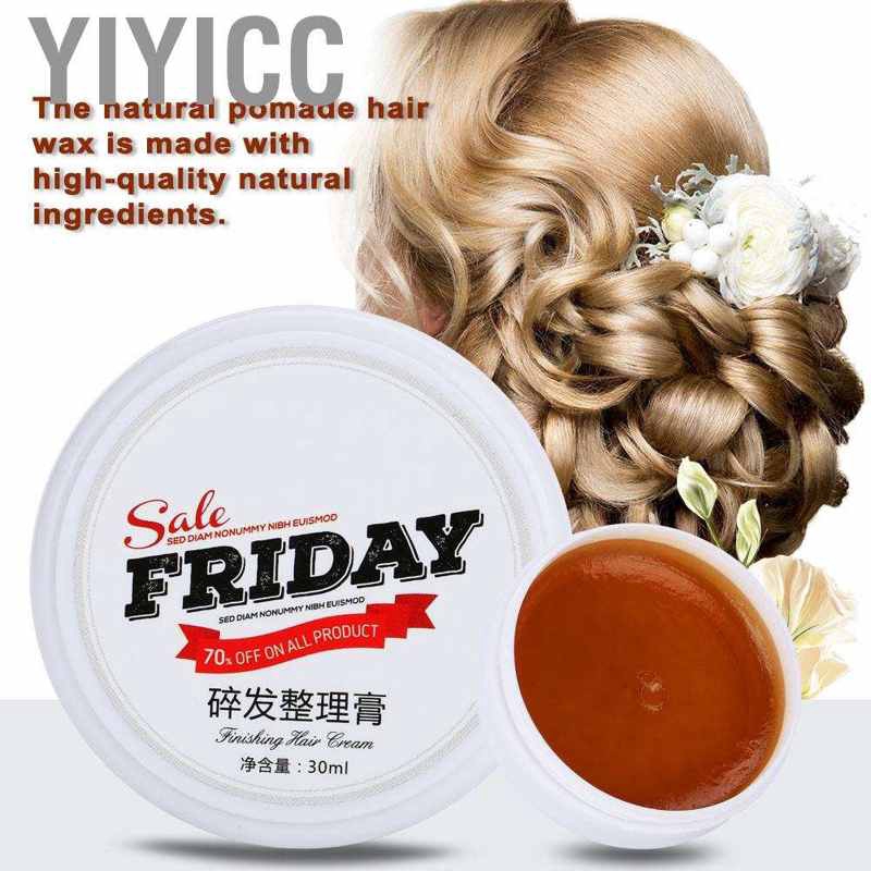 yiyicc 30ml Natural Hair Wax Water Based Styling Pomade Modeling | Shopee  Thailand