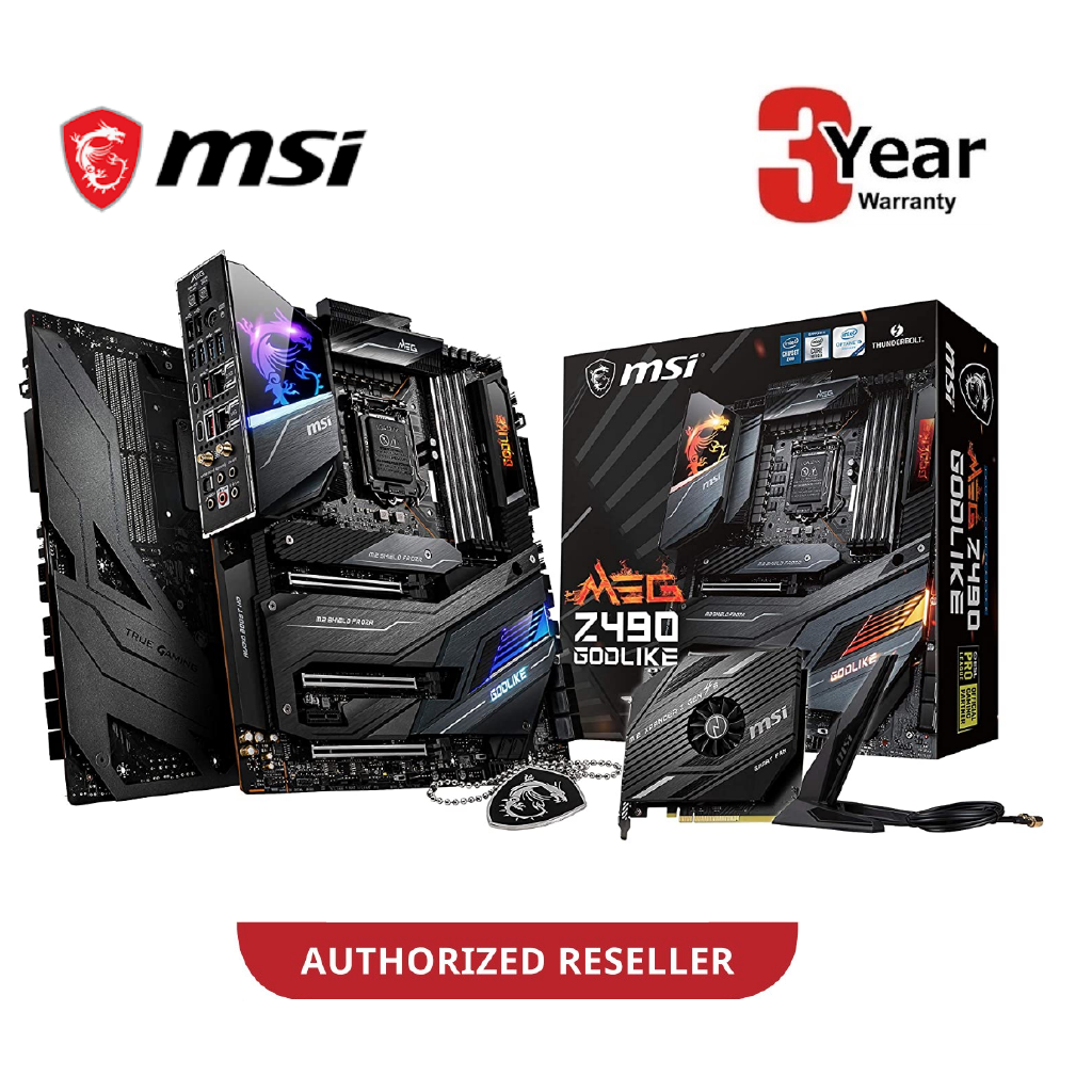 MSI MEG Z490 GODLIKE E-ATX เมนบอร์ด Intel LGA 1200