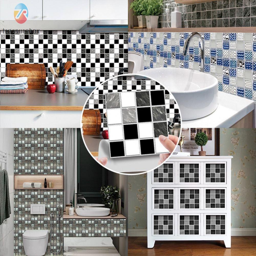 TRSBXWall Stickers Kitchen Tile Stickers Mosaic Tile Stickers Mosaic ...