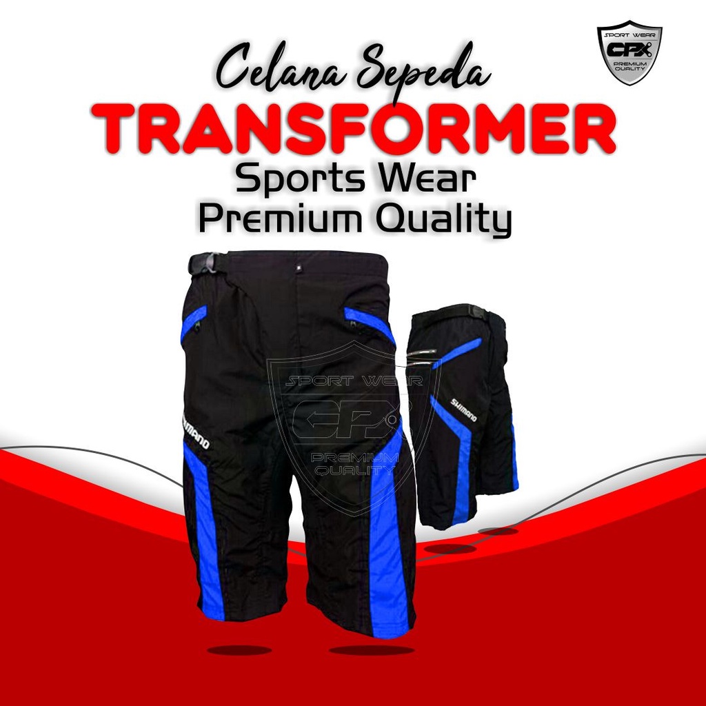 CPX กางเกงปั่นจักรยาน CPX Gowes Mtb Mountain Short Mens Adult Foam Padding