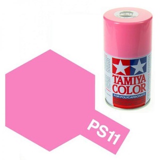 TAMIYA 86011 PS-11 Pink สำหรับพ่นบอดี้โพลีคาร์บอเนตแบบใส