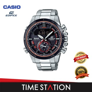 Casio Edifice LIMITED EDITION นาฬิกาข้อมือผู้ชาย สายสแตนเลส รุ่น ECB-800D-1A (ประกัน1ปี)