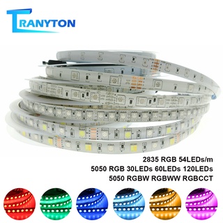 สายไฟ Led Rgb 2835 5050 Dc12V 5 เมตรกันน้ํา Rgbw Rgbw Rgb Rgb ริบบิ้น 54Leds / เมตร 60 ดวง / เมตร 120Leds / เมตร / 5 เมตร