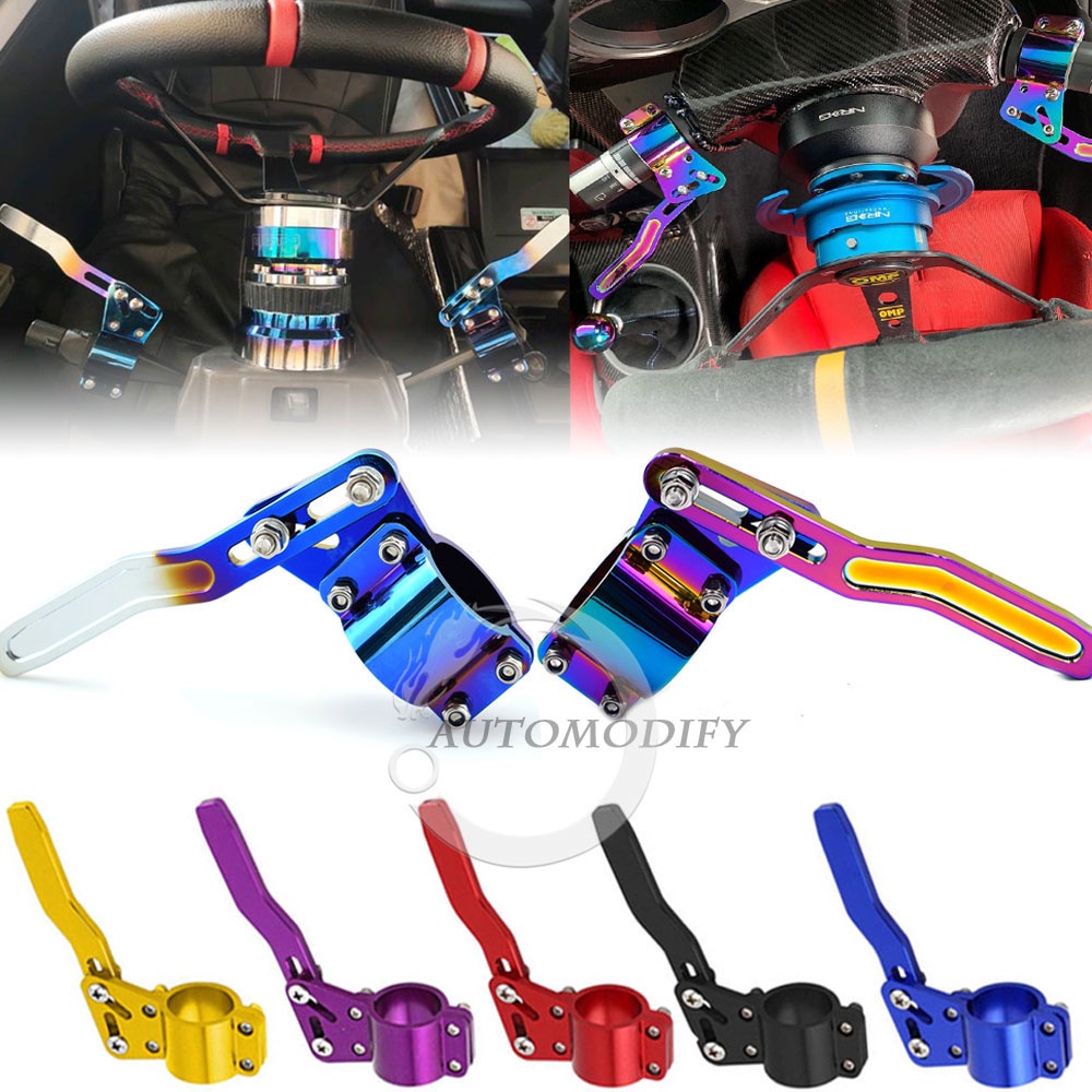 ใหม่!!! Chrome ประเภทอลูมิเนียมรถไฟเลี้ยว Extender พวงมาลัย Turn Rod ตําแหน่งชุด wira bezza azla axia