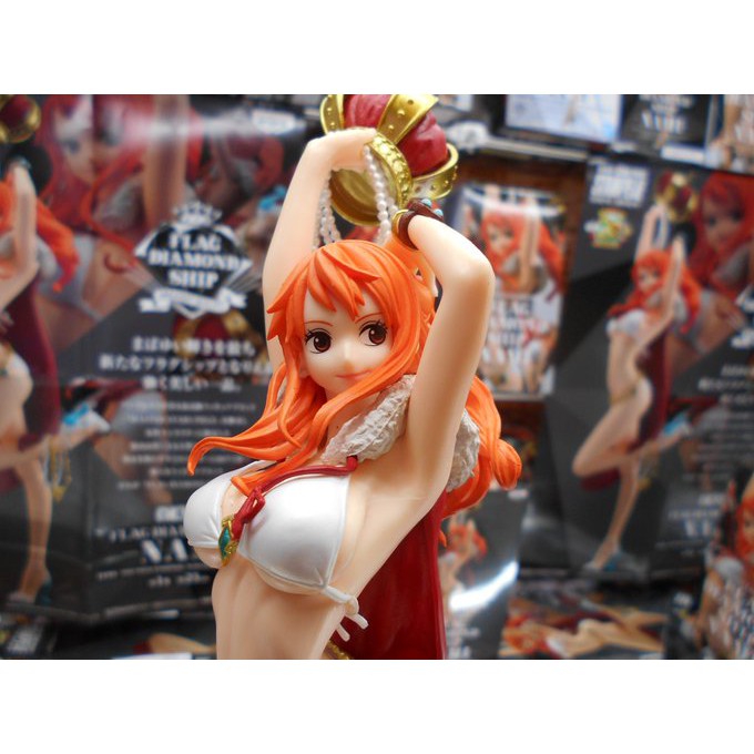 One Piece Stampede Flag Diamond Ship Nami - Character Prize Figure