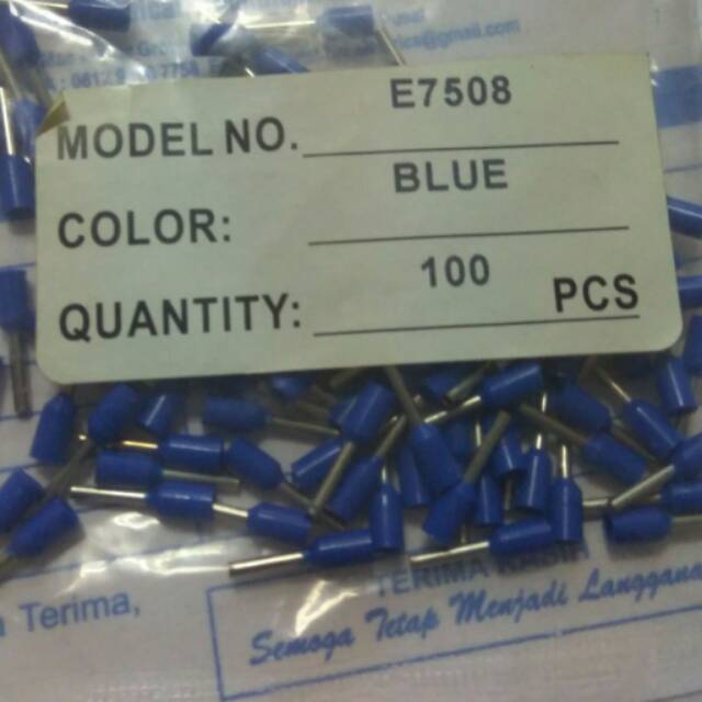 Ferules E7508 ขวด Skun สําหรับสาย KSP 0.75 มม.