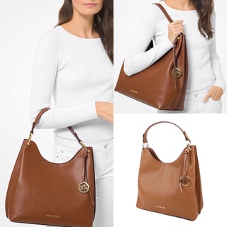 🎀(สด-ผ่อน) กระเป๋า Mk สีน้ำตาล 35S1GV9L3L Michael Kors Womens Joan Large Slouchy Shoulder Bag