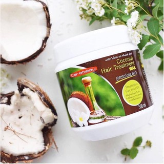 Carebeau Coconut Hair Treatment Wax 500ml แพ็คคู่สุดคุ้ม (2 ชิ้น) ตัวช่วยฟื้นฟูผมเร่งด่วน ช่วยบำรุงเส้นผมให้มีน้ำหนัก