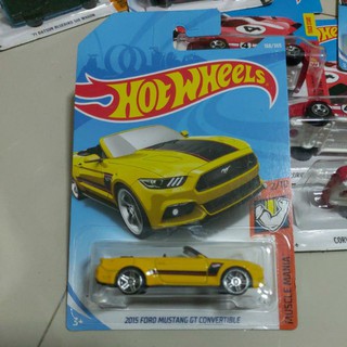 รถเหล็ก Hot wheels 2015 FORD MUSTANG GT CONVERTIBLE (Ib19)