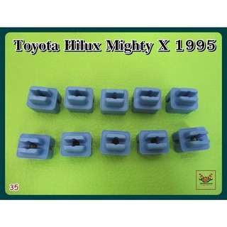 TOYOTA HILUX MIGHTY-X MTX year 1995 ARMREST LOCKING CLIP "BLUE" SET 10 PCS. (35) /กิ๊บท้าวแขน กิ๊บที่พักแขน สีฟ้า 10 ตัว