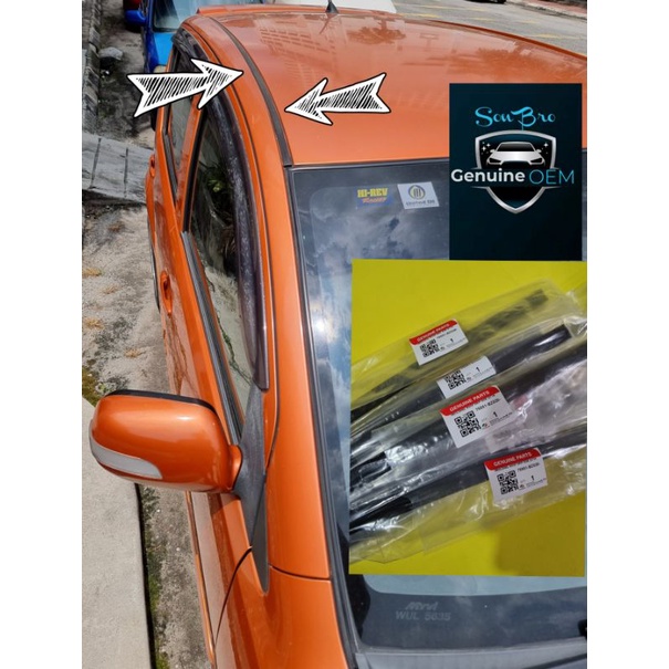 100 MYVI OLD 2005-2010 ROOF MOULDING RUBBER / GETAH BUMBUNG 75551-BZ020