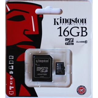 16 GB MICRO SD CARD KINGSTON CLASS 10