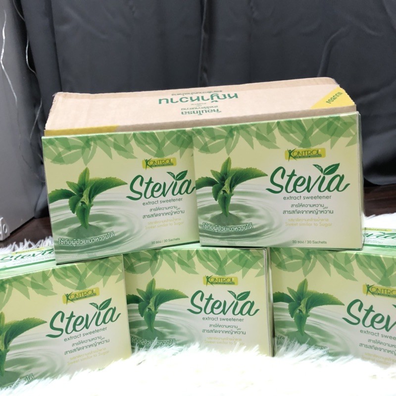 Kontrol Stevia หญ้าหวาน แบบซอง ขนาด 150 กรัม สารให้ความหวานจากหญ้าหวาน