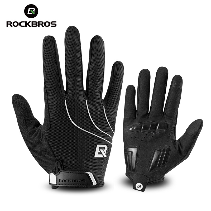 ROCKBROS ถุงมือกันลมสัมผัสหน้าจอสําหรับขี่จักรยาน Mtb