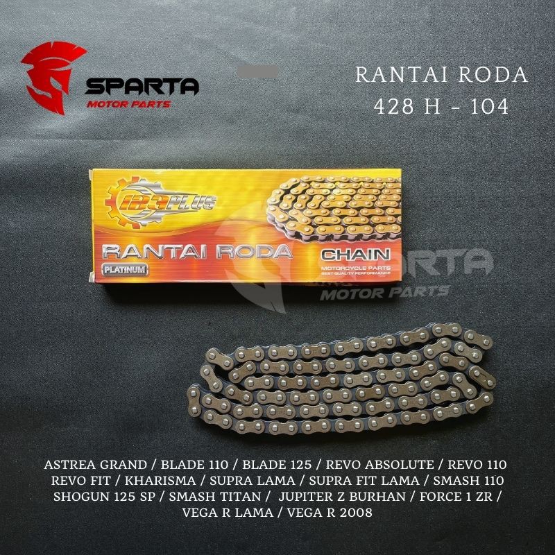 โซ่ล้อรถจักรยานยนต์ 428H Blade Revo Absolute Kharisma X 125 Jupiter Z Smash Titan Vega R ใหม่ F1ZR 1