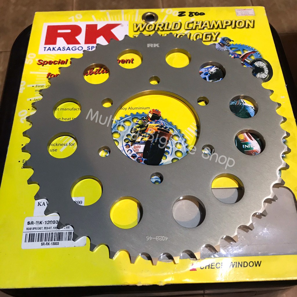 สเตอร์หลัง Z800 RK takasago sprocket