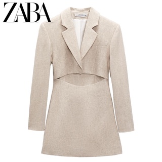 Zara RA ฤดูร้อน สไตล์ใหม่ เปิด ออกแบบ ชุดสูท เสื้อแจ็กเก็ต สไตล์ผู้หญิง กระโปรงสั้น เอวสูง8095493