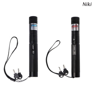 Niki 532nm 303 ปากกาชี้แสงเลเซอร์สีแดง / ม่วงปรับโฟกัสได้ 5mW