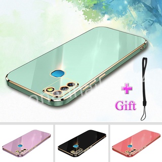 เคสซิลิโคนนิ่ม ชุบไฟฟ้า ขอบตรง สําหรับ Infinix Smart 5 Infinix Smart 5