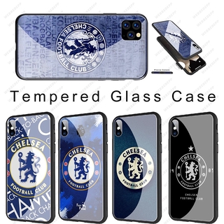 CHELSEA เคสกระจกนิรภัยสําหรับ Iphone 11 12 Mini Pro Max 12 Mini