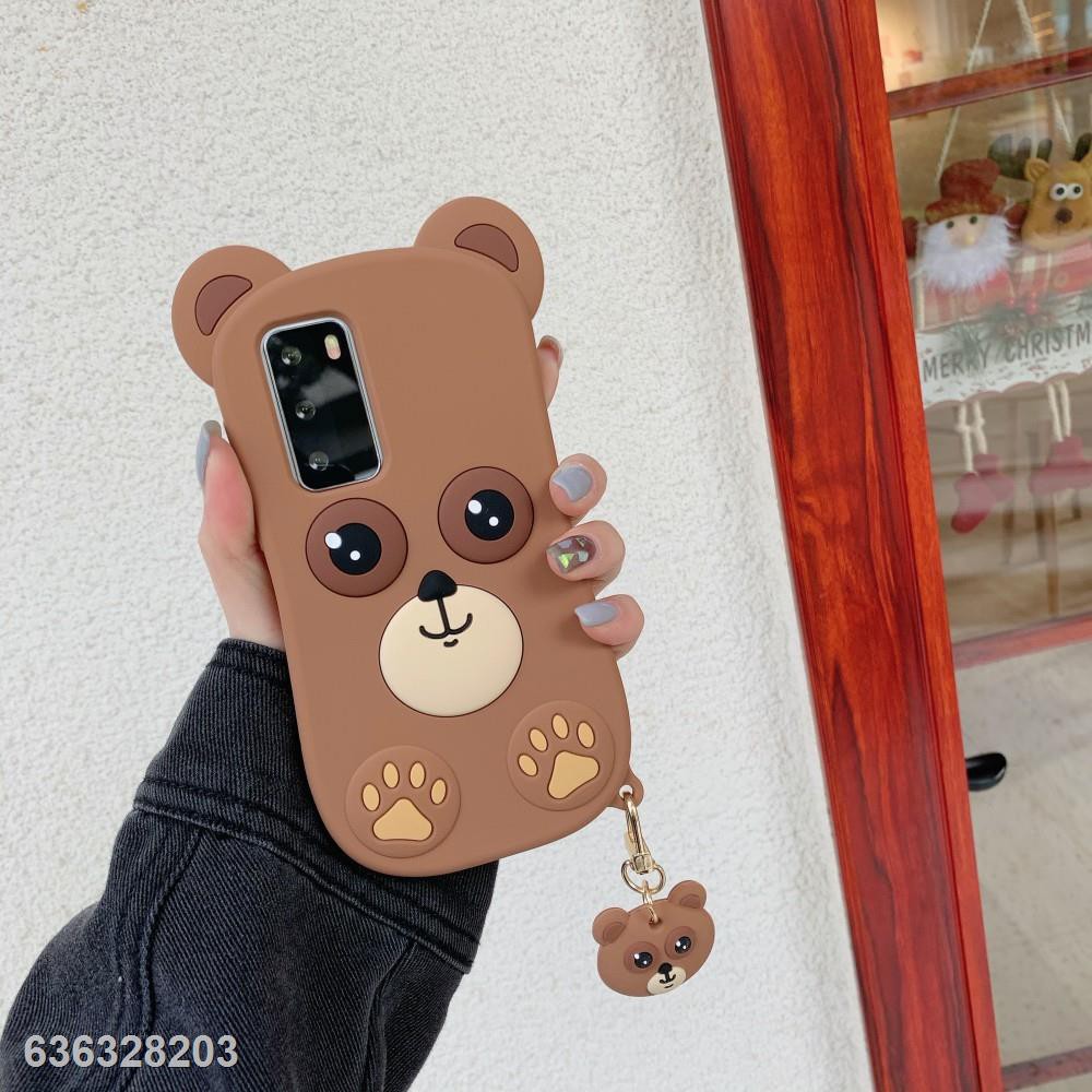 เคสโทรศัพท์มือถือ ซิลิโคนนุ่ม ลายหมี 3d สำหรับ ออปโป้ A92 A52 A72 A9 A5