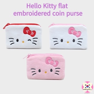 [Daiso Korea] Small and cute Hello Kitty flat embroidered coin purse