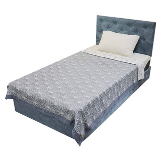 ผ้าห่ม HOME LIVING STYLE VICTORIA สีเทาเข้ม ผ้าห่มขนาด 60 x 80 นิ้ว ผลิตจากผ้า Cotton เนื้อผ้าคุณภาพดี สัมผัสนุ่ม ห่มสบา