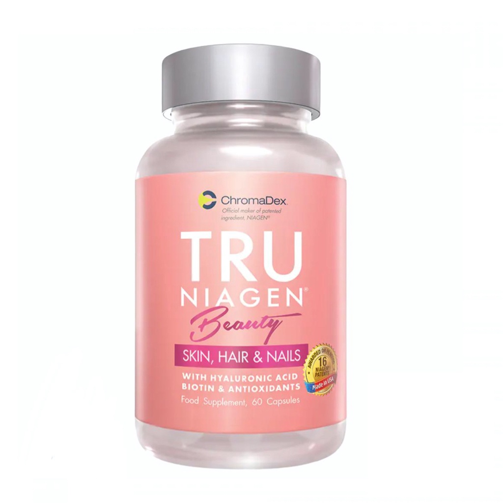 Tru Niagen Beauty Pink 60 Vegetarian Capsules | EXP 08/23