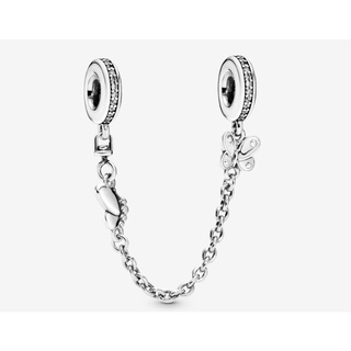 [พร้อมส่ง สินค้าแท้ 💯] Pandora Butterfly Safety Chain Charm (5 cm.)