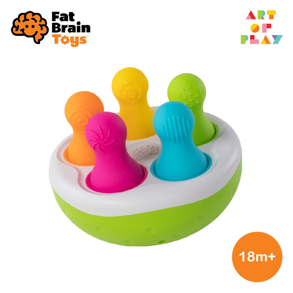 ของเล่นเด็กอายุ 18 เดือนขึ้นไป - Spinny Pins - ของเล่นมีเสียงที่ไม่มีทางล้ม จาก Fat Brain Toys