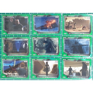 (เซต 9 ใบ)การ์ด Topps Chrome Star Wars Legacy รัน/50