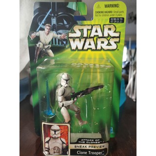 Star wars Attack of the Clones Clone Trooper (Power of the Jedi Sneak Preview) 3.75
