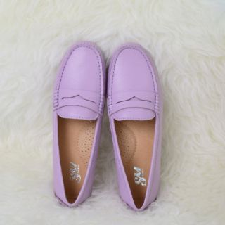 Soulmate Shoes รองเท้าหนังแท้ Classic Mate in Lavender