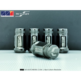 น๊อตล้อ โครโมลี่ M1 AUTOWERK รุ่น M1TUNER TYPE-C หัวปิด เคลือบไทเทเนี่ยมแท้ สีดำ