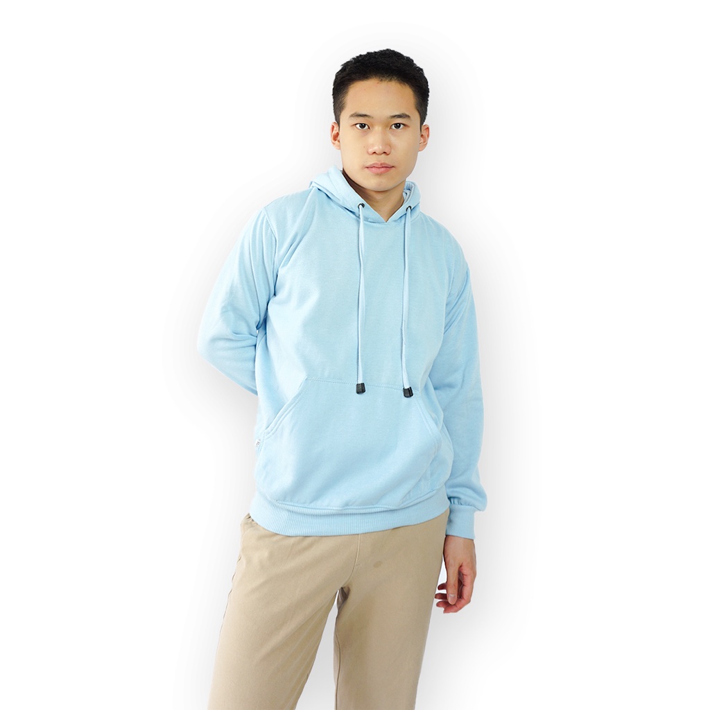 Closet HOODIE JUMPER PLAIN BABY BLUE