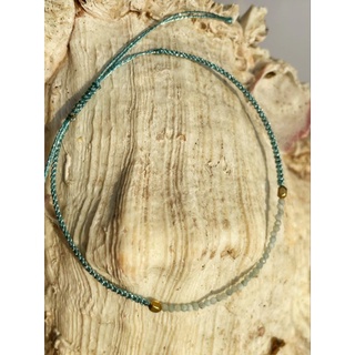 🌊 สร้อยข้อมือ Larimar ถักด้วยเส้นไหมสีฟ้าหวาน ดูสบายตา✨ ปรับขนาดได้ เข้าได้กับทุกชุดทุกโอกาส 🌟 ขนาดลูกปัด 1.5 มิล