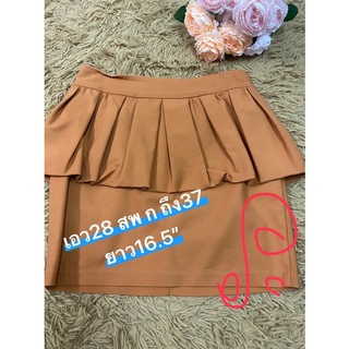 💥Salesจ้า💥 Brown Skirt ส่งจีบสวยมากสีสวยสีอิฐนะคะสภาพใหม่มากงานแบรนด์โละๆงานสวย .