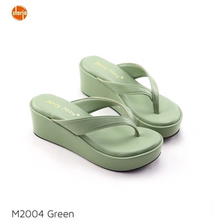 Mindy รุ่น M2004  [สูง2นิ้ว]  [พร้อมส่ง]  รองเท้าผู้หญิง รองเท้าแตะ รองเท้าสุขภาพ รองเท้าฟิบฟลอป fitflop หนีบ