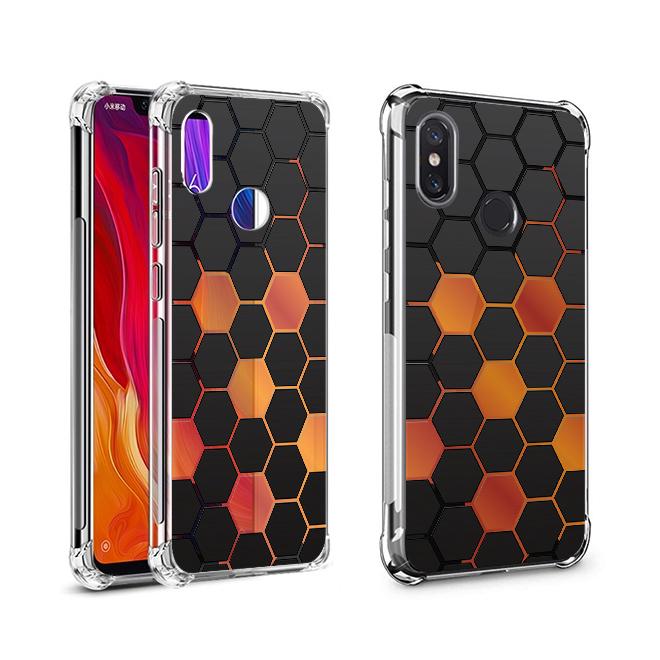 เคส สำหรับ Xiaomi Mi 8 Polygon Series 3D Anti-Shock Protection TPU Case [PG002]