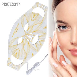 Pisces317 เครื่องรักษาสิวบนใบหน้า มีไฟ Led สีฟ้า สีแดง สีเหลือง