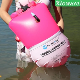 ทุ่นว่ายน้ำ  เป่าลม  กันจมSwimming Tow Float with Dry Bag Water Swim Buoy Safety Floating