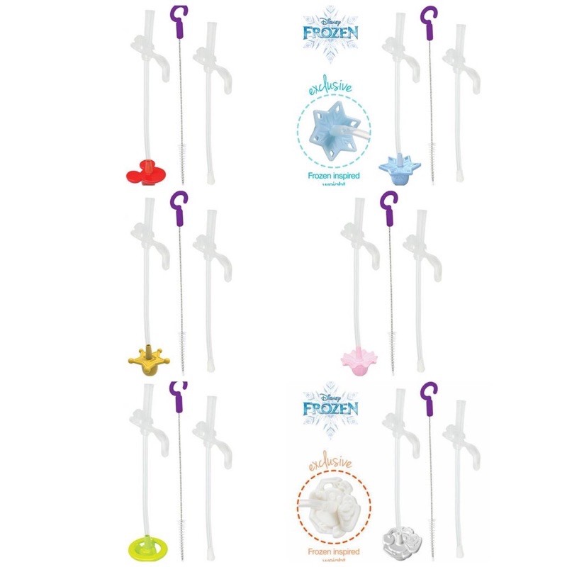 หลอดอะไหล่+แปรงล้างหลอด Bbox sippy cup disney collection