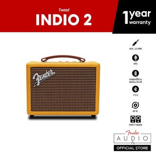 โค้ดลดเพิ่ม 50%] FENDER ลำโพง INDIO 2 Bluetooth Speaker - Black