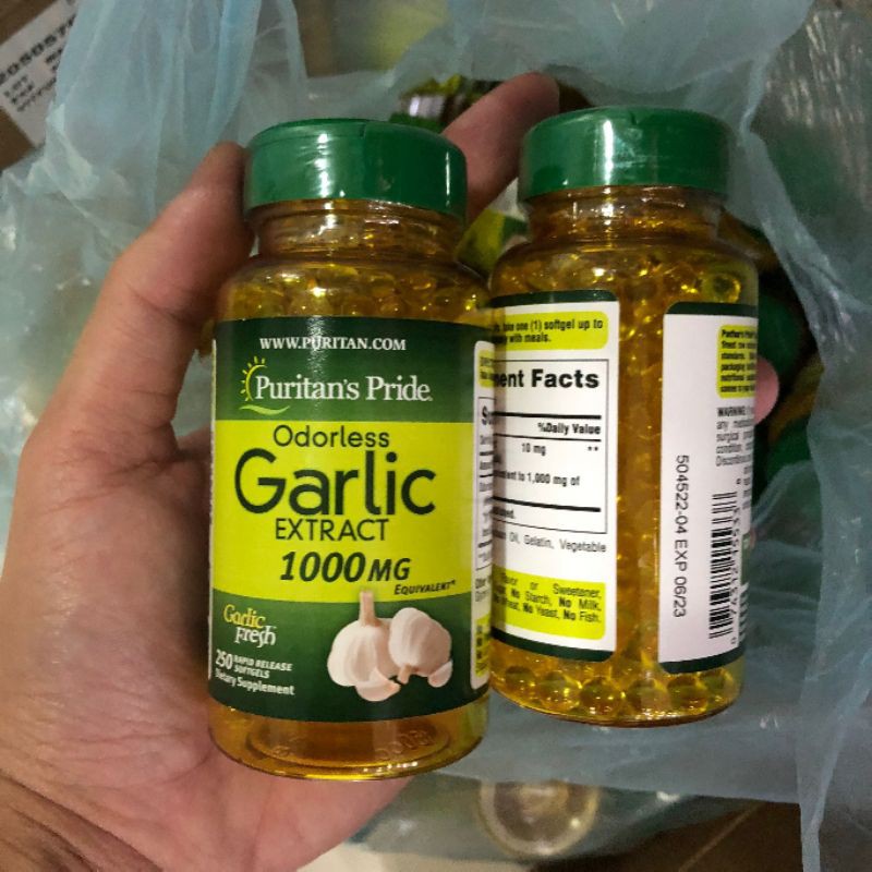 Puritan’s Pride Garlic 1000 mg.