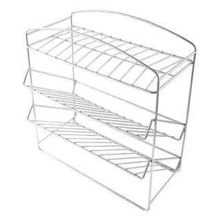 ชั้นวางขวดในครัวสแตนเลส3ชั้น KECH LEAF KITCHEN RACK KECH LEAF STAINLESS STEEL 304