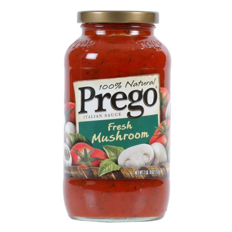 Work From Home PROMOTION ส่งฟรีซอสพาสต้า Prego Pasta Sauce 680g เห็ด เก็บเงินปลายทาง