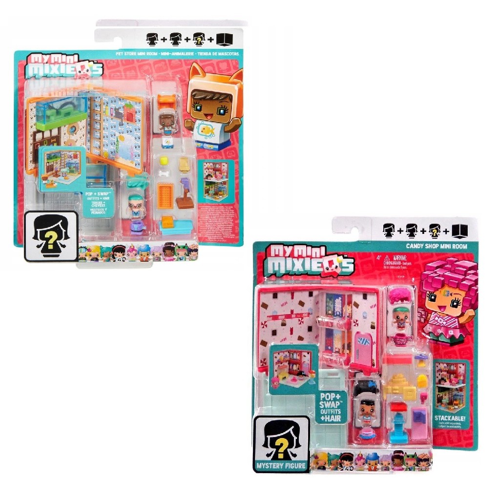 My Mini MixieQ’s™ มินิ มิกซ์ ซี่  คิ้ว Pet Shop & Candy Room 2ชิ้น DWB60