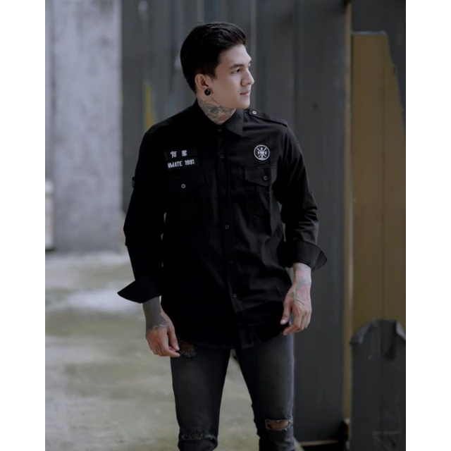 KEMEJA Original BGSR Inmate เสื้อเชิ้ตผู้ชาย/เสื้อเชิ้ต